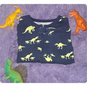 Glow in the dark dinosaur baby sleeper